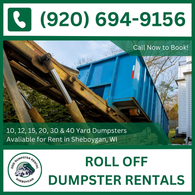 Your Sheboygan Roll Off Dumpster Rental Solution - Reliable Service in WI and Sheboygan County - DDD Dumpster Rental Sheboygan